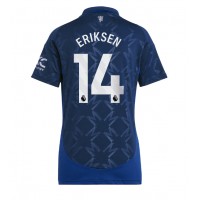 Camiseta Manchester United Christian Eriksen #14 Segunda Equipación Replica 2024-25 para mujer mangas cortas